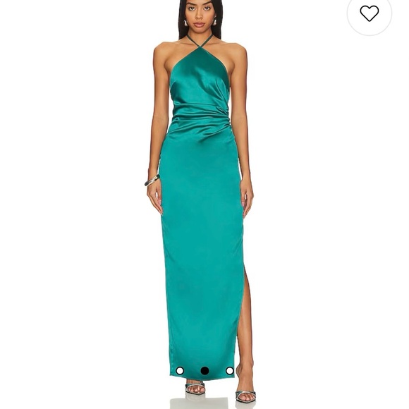 Revolve Emaline Gown in Teal Green small NWT - Picture 2 of 6